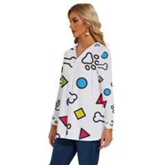 Long Sleeve Drawstring Hooded Top 