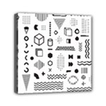 Pattern Hipster Abstract Form Geometric Line Variety Shapes Polkadots Fashion Style Seamless Mini Canvas 6  x 6  (Stretched)