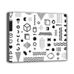 Pattern Hipster Abstract Form Geometric Line Variety Shapes Polkadots Fashion Style Seamless Canvas 10  x 8  (Stretched)