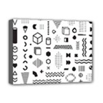 Pattern Hipster Abstract Form Geometric Line Variety Shapes Polkadots Fashion Style Seamless Deluxe Canvas 16  x 12  (Stretched) 