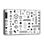 Pattern Hipster Abstract Form Geometric Line Variety Shapes Polkadots Fashion Style Seamless Deluxe Canvas 18  x 12  (Stretched)