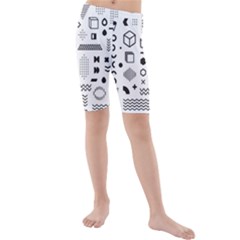 Kids  Mid Length Swim Shorts 