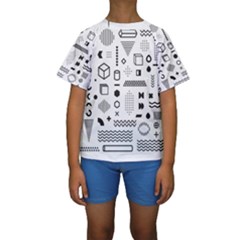 Kids  Short Sleeve Swimwear 