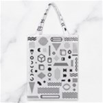 Pattern Hipster Abstract Form Geometric Line Variety Shapes Polkadots Fashion Style Seamless Classic Tote Bag