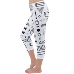 Capri Winter Leggings Back Capri Winter Leggings Back