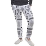 Pattern Hipster Abstract Form Geometric Line Variety Shapes Polkadots Fashion Style Seamless Men s Jogger Sweatpants