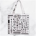 Zipper Grocery Tote Bag 