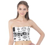 Pattern Hipster Abstract Form Geometric Line Variety Shapes Polkadots Fashion Style Seamless Tube Top