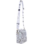 Pattern Hipster Abstract Form Geometric Line Variety Shapes Polkadots Fashion Style Seamless Shoulder Strap Belt Bag