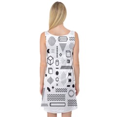 Sleeveless Satin Nightdress Back