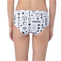 Mid-Waist Bikini Bottoms 