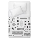 Pattern Hipster Abstract Form Geometric Line Variety Shapes Polkadots Fashion Style Seamless Duvet Cover (Single Size)