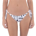 Pattern Hipster Abstract Form Geometric Line Variety Shapes Polkadots Fashion Style Seamless Reversible Bikini Bottoms