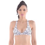 Pattern Hipster Abstract Form Geometric Line Variety Shapes Polkadots Fashion Style Seamless Plunge Bikini Top