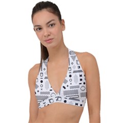 Halter Plunge Bikini Top 