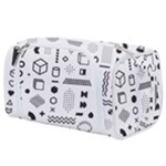 Pattern Hipster Abstract Form Geometric Line Variety Shapes Polkadots Fashion Style Seamless Toiletries Pouch