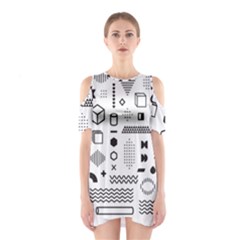 Shoulder Cutout One Piece Dress 