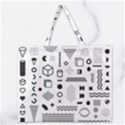 Zipper Large Tote Bag 