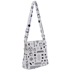 Zipper Messenger Bag 