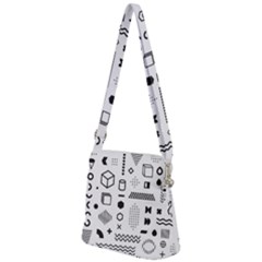 Zipper Messenger Bag 