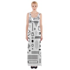 Thigh Split Maxi Dress 