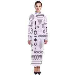 Turtleneck Maxi Dress 