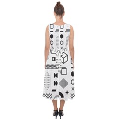 Midi Tie-Back Chiffon Dress 