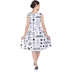 V-Neck Midi Sleeveless Dress  