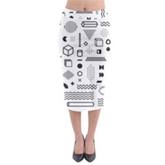 Midi Pencil Skirt 
