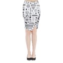 Midi Wrap Pencil Skirt 