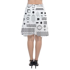 Chiffon Wrap Front Skirt 