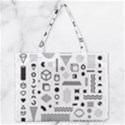 Zipper Medium Tote Bag Front