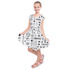 Kids  Short Sleeve Dress 