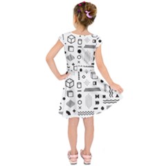 Kids  Short Sleeve Dress 