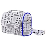 Pattern Hipster Abstract Form Geometric Line Variety Shapes Polkadots Fashion Style Seamless Satchel Shoulder Bag