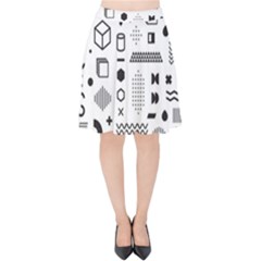 Velvet High Waist Skirt 