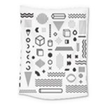 Pattern Hipster Abstract Form Geometric Line Variety Shapes Polkadots Fashion Style Seamless Medium Tapestry