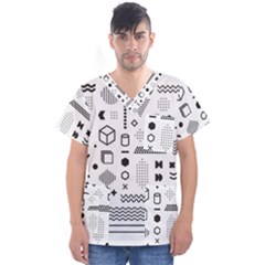 Men s V-Neck Scrub Top 