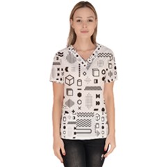 Women s V-Neck Scrub Top 