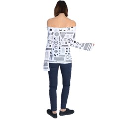 Off Shoulder Long Sleeve Top 