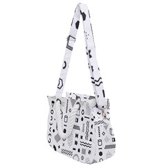 Rope Handles Shoulder Strap Bag 