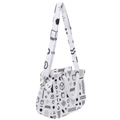 Rope Handles Shoulder Strap Bag 