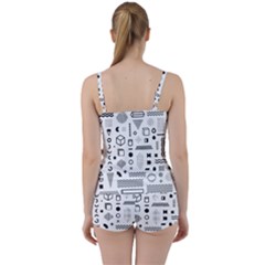 Tie Front Two Piece Tankini 