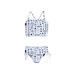 Pattern Hipster Abstract Form Geometric Line Variety Shapes Polkadots Fashion Style Seamless Girls  Tankini Swimsuit