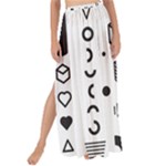Pattern Hipster Abstract Form Geometric Line Variety Shapes Polkadots Fashion Style Seamless Maxi Chiffon Tie-Up Sarong