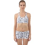Pattern Hipster Abstract Form Geometric Line Variety Shapes Polkadots Fashion Style Seamless Back Web Gym Set