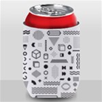 Pattern Hipster Abstract Form Geometric Line Variety Shapes Polkadots Fashion Style Seamless Can Holder