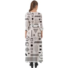 Button Up Boho Maxi Dress 