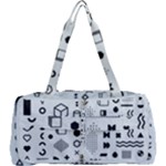 Pattern Hipster Abstract Form Geometric Line Variety Shapes Polkadots Fashion Style Seamless Multi Function Bag