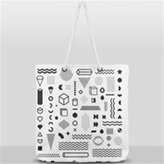 Full Print Rope Handle Tote (Large) 